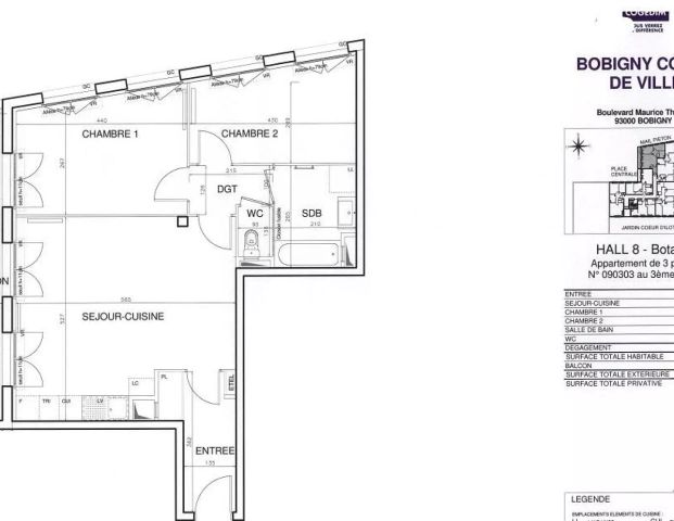 location Appartement T3 DE 64.8m² À BOBIGNY - Photo 1