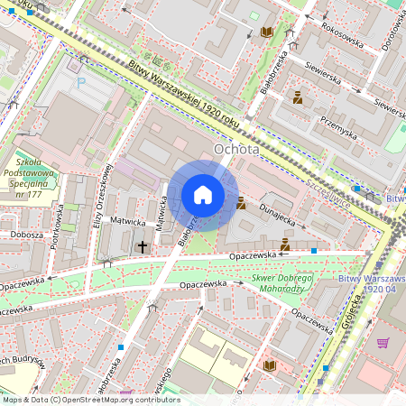 Warszawa, Ochota, Szczęśliwice, Białobrzeska