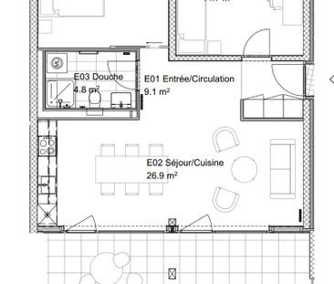 4.5 Zimmer, 99 m² - Foto 3