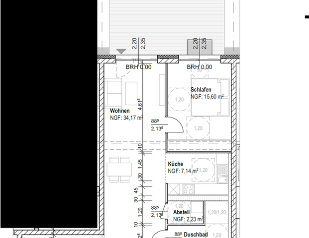 Großzügige 2-Zimmer Terrassenwohnung - Foto 1