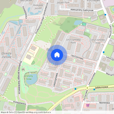 ul. Leszczynowa, Jasień, Gdańsk, pomorskie