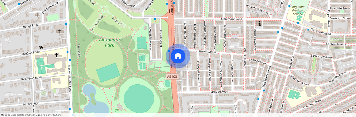 at Manchester, Route 1 Bowes st 4, Bowes Street M14