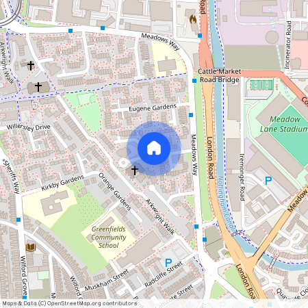 St Saviours Gardens, Nottingham, NG2