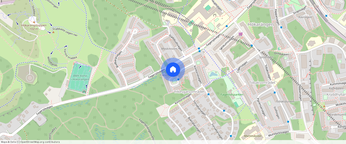 Hovmästarvägen **, Hökarängen