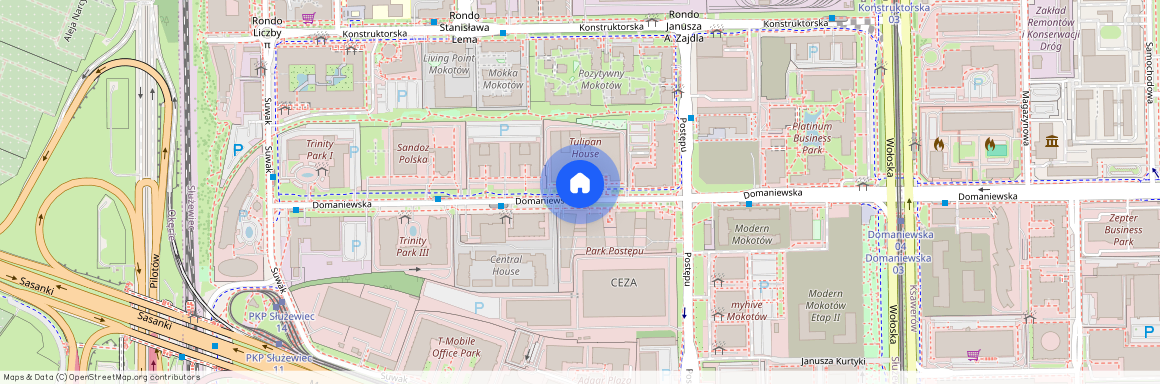ul. Domaniewska, Służewiec, Mokotów, Warszawa, mazowieckie