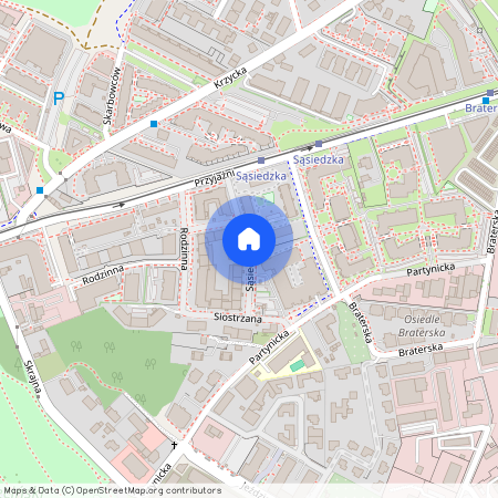 ul. Sąsiedzka, Krzyki, Krzyki, Wrocław, dolnośląskie