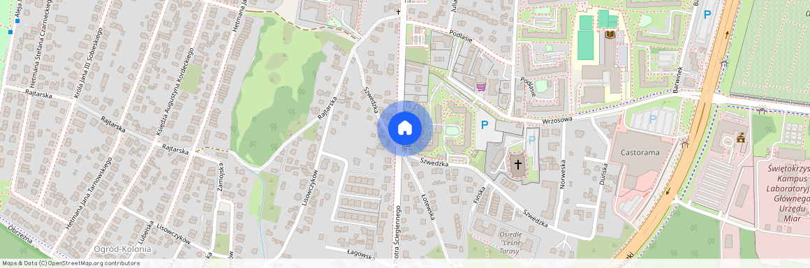 ul. Szwedzka, Barwinek, Kielce, świętokrzyskie