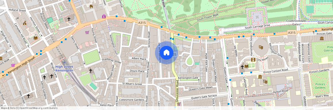 Palace Gate, W8, London