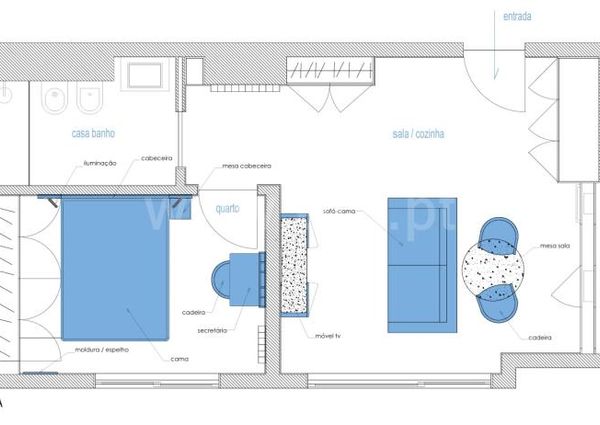 Apartamento T1 em Porto