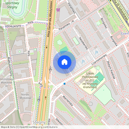 Warszawa, Mokotów, Stegny, Sozopolska