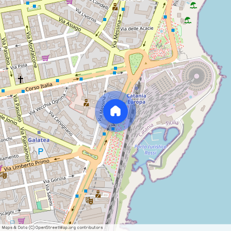 Toscano, Provincia di Catania, Catania, Casa, Piazza Europa - Viale Alcide de Gasperi