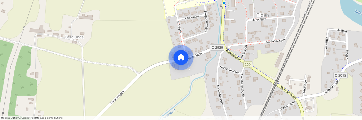 Flistadsvägen, Tidan