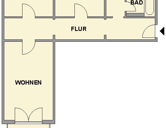3-Raum-Wohnung mit Balkon nahe Goetheplatz - Foto 1