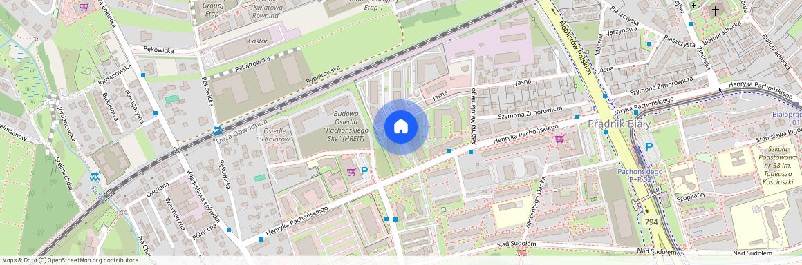 ul. Henryka Pachońskiego, Prądnik Biały, Prądnik Biały, Kraków, małopolskie