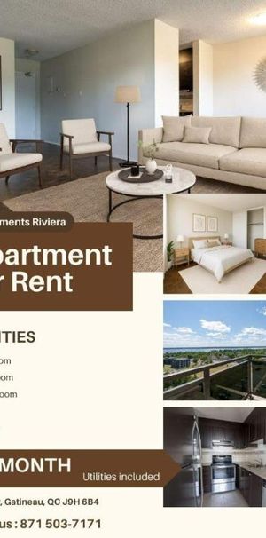 2 CH - 1 SDB - Gatineau - $1,695 /mo - Photo 1