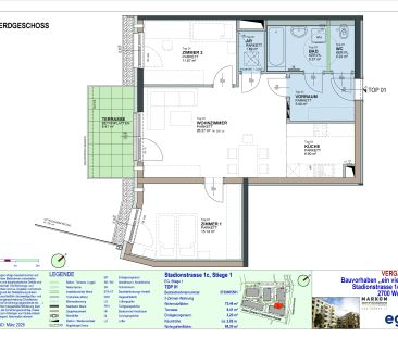 3-Zimmer-Wohnung mit Terrasse, Top 1 - Foto 1