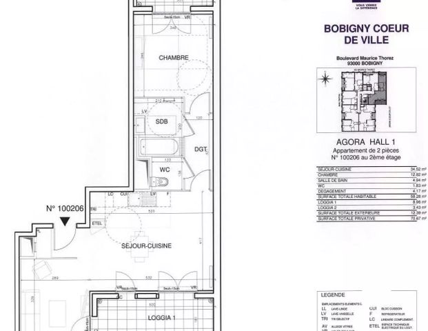 location Appartement T2 DE 59.1m² À BOBIGNY - Photo 1