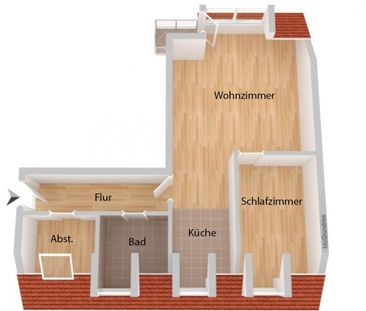 ++ Sonnige 2,5 Zimmer DG-Wohnung mit EBK, Loggia und Einzelgarage i... - Photo 1