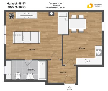 Großzügig angelegte Singlewohnung im Dachgeschoss - Photo 6
