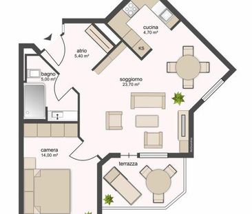 8300, Tenero, Residenza Francesca 7, appartamento 120 - Foto 5