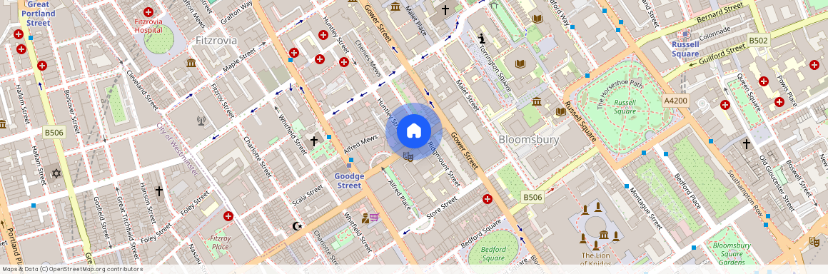 Ridgmount Gardens, Fitzrovia, WC1E