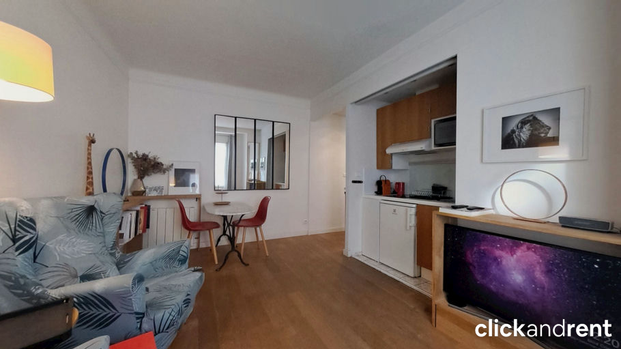 Appartement lumineux meublé avec coin cuisine et cave – Paris centre - Photo 1