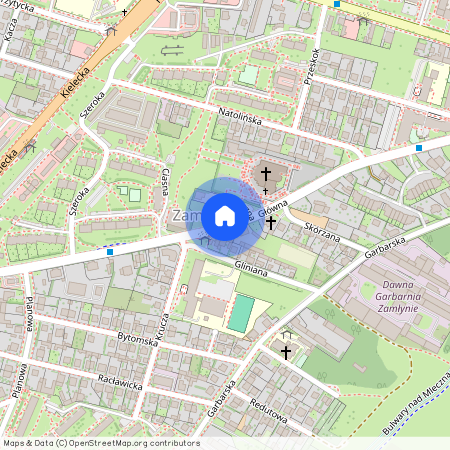 ul. Główna, Zamłynie, Radom, mazowieckie