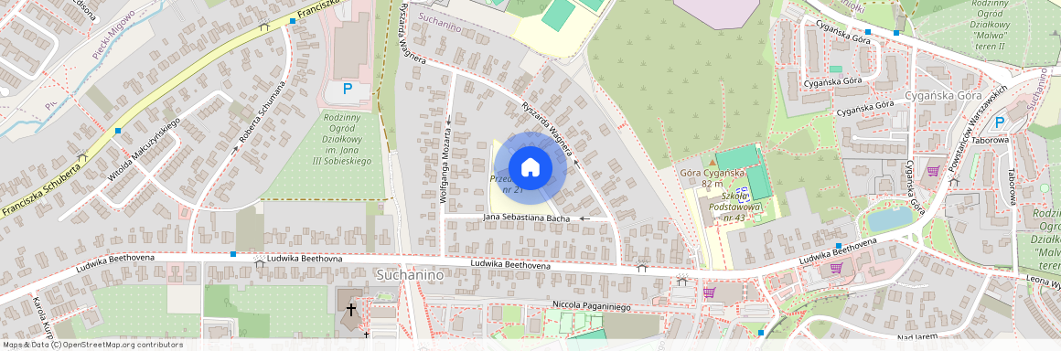 ul. Jana Sebastiana Bacha, Suchanino, Gdańsk, pomorskie