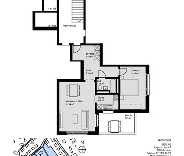 Schöne Single-Wohnung mit grossem Balkon - Photo 1