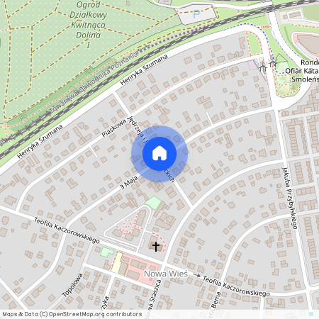 ul. Jędrzeja i Jana Śniadeckich, Nowa Wieś, Swarzędz, Swarzędz, poznański, wielkopolskie