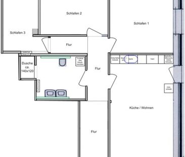 4-Zimmer-Erdgeschoss-Wohnung zu vermieten in Weyhe-Leeste - Photo 2