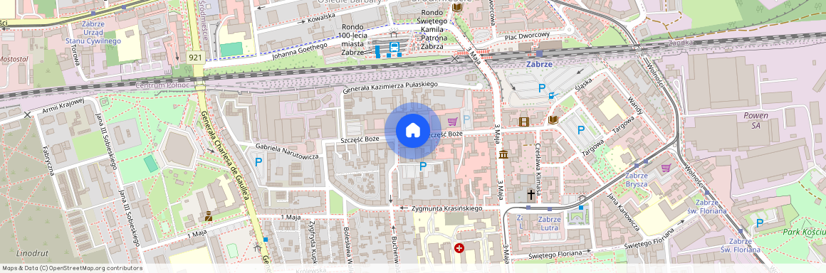 ul. Szczęść Boże, Śródmieście, Zabrze, śląskie