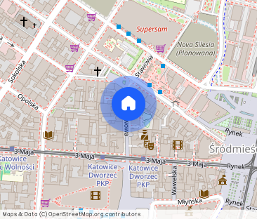 Nowoczesne mieszkanie w centrum Katowic na ul.Stawowej ! - Zdjęcie 1