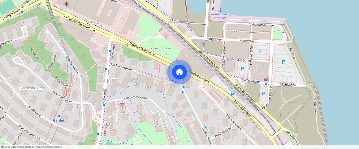 Sandhamnsplan **, Ladugårdsgärdet