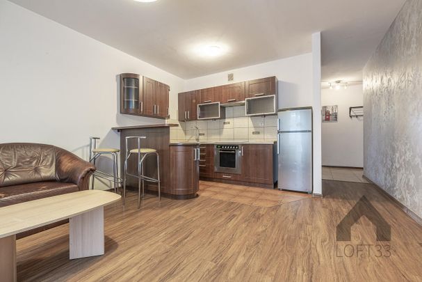 Klimatyzowane i wyposażone dwupokojowe mieszkanie w Bieńczycach w Krakowie do wynajęcia | Spacer 3D - Photo 1