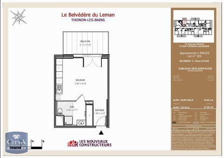 Location Appartement 1 pièce 28m² THONON LES BAINS 74200 - Photo 5