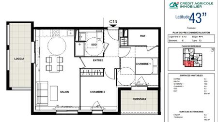 location Appartement T3 DE 57.4m² À TOULOUSE - Photo 3