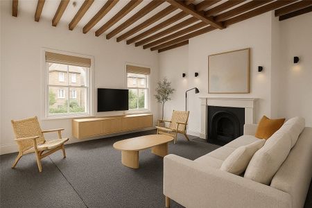 Fabulous 2 bedroom first floor flat on in this great location. The flat has a lovely reception room with a vaulted ceiling, a large bedroom and further smaller bedroom, bathroom and kitchen. - Photo 3