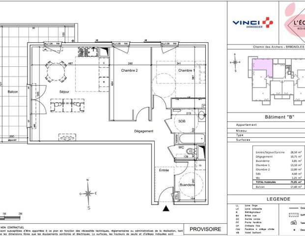 location Appartement T3 DE 75.05m² À BRIGNOLES - Photo 1