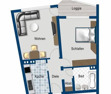 Schöne 2 Zimmer Wohnung - Foto 4