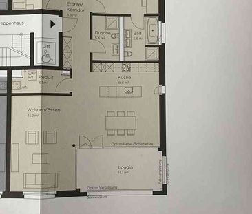 4.5 Zimmer, 125 m², 2. Stock - Foto 1