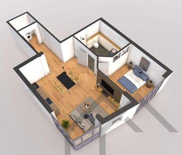 Erstbezug 2 ZKB Homburg City - Foto 3