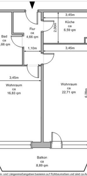 Seniorengerechte 2 Raumwohnung - Photo 2