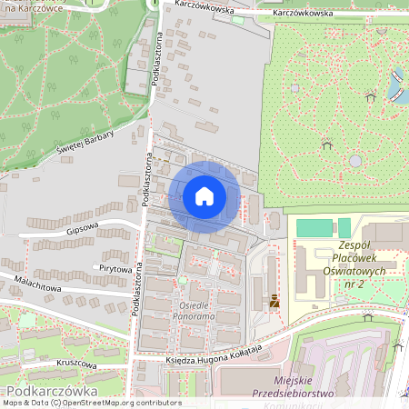 ul. Podklasztorna, Karczówka, Kielce, świętokrzyskie