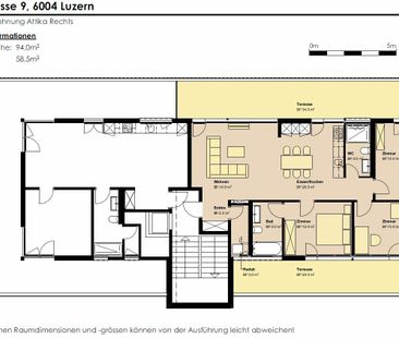 Diese Wohnung macht Sie sprachlos - 4.5 Zimmer-Attikawohnung in Luzern - Foto 6