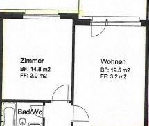 2.5 Zimmer, 55 m², 4. Stock - Photo 5