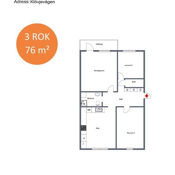 Klövjevägen 23 - Foto 1