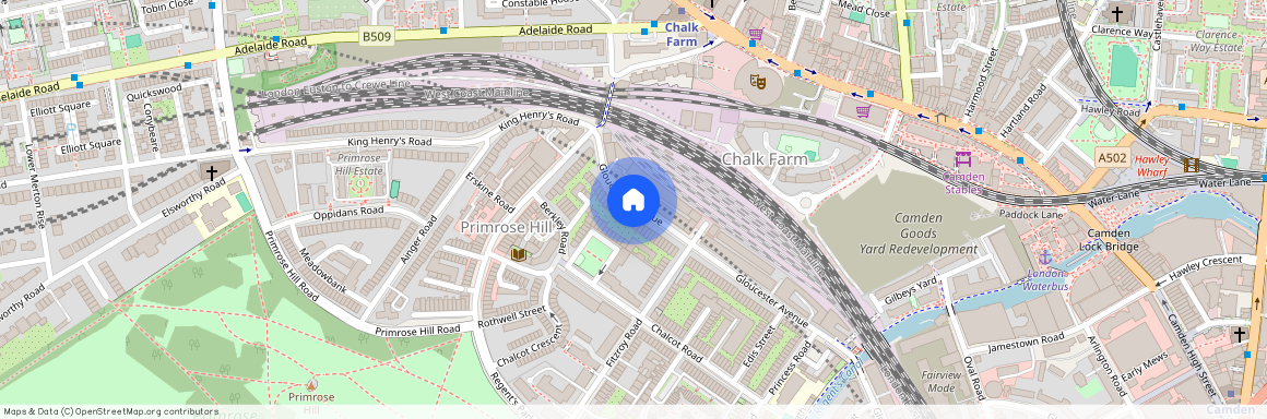 Gloucester Avenue, Primrose Hill, London, NW1 8LA