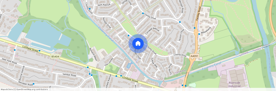 Somerset Close, Tamworth, Staffordshire, B78