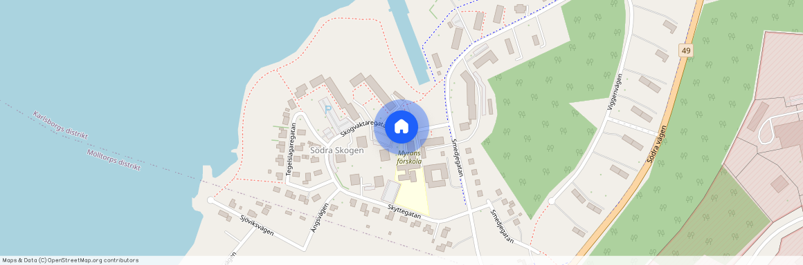 Skogvaktaregatan, Karlsborg